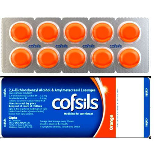 Picture of COFSILS ORANGE LOZENGES