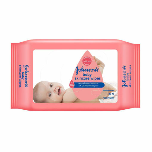 Picture of JOHNSONS BABY WIPES 1*20
