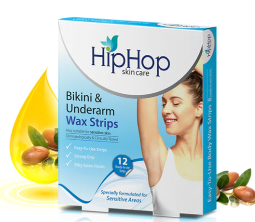 Picture of HIPHOP SKIN CARE BIKINI &  UNDERARM WAX STRIPS 12STRIPS