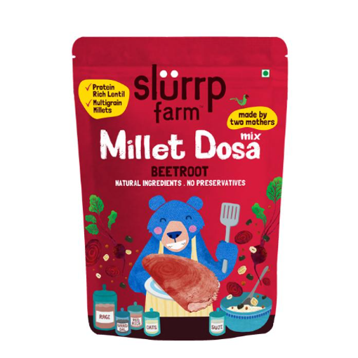 Picture of SLURRP FARM BEETROOT MILLET DOSA  150G
