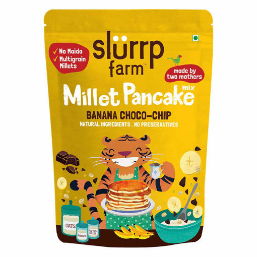 Picture of SLURRP FARM BANANA CHOCO-CHIP MILLET PANCAKE 150G