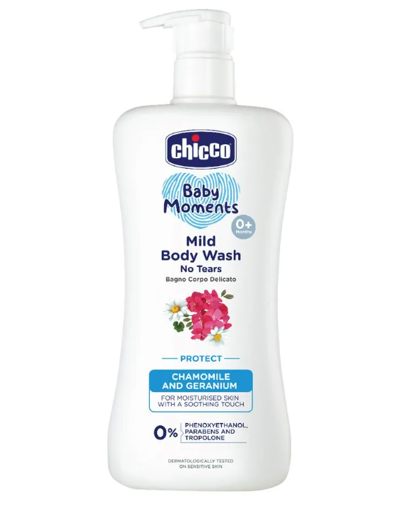 Picture of CHICCO BABY MOMENTS MILD BODY WASH PROTECT 500ML