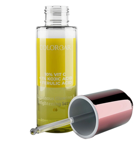 Picture of COLORBAR LUMINOUS GLOWING & BRIGHTENING SERUM(10% VIT C +1% KOJIC ACID +FERULIC ACID)30ML