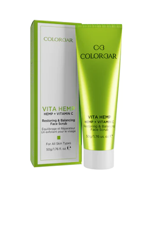 Picture of COLORBAR VITA HEMP HEMP+VITAMIN C RESTORING & BALANCING FACE SCRUB 50G