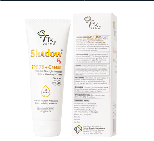 Picture of FIXDERMA   SHADOW SPF 70+ CREAM 75G
