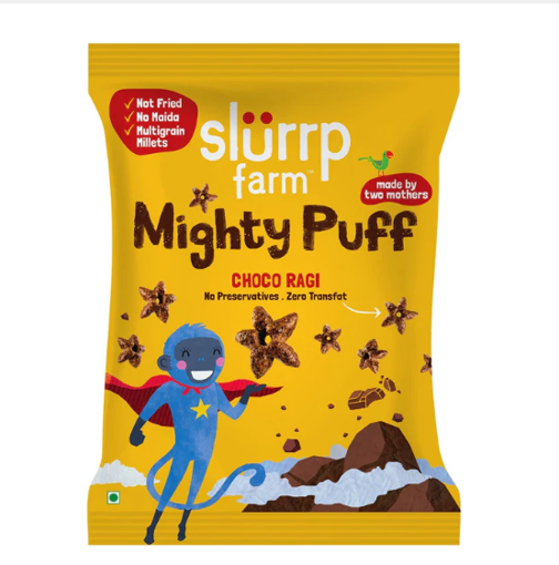 Picture of SLURRP FARM MIGHTY PUFFS CHOCO  RAGI 20G