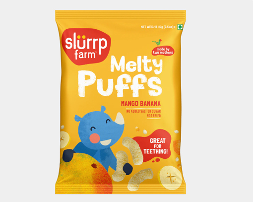 Picture of SLURRP FARM MELTY PUFFS MANGO BANANA 15G